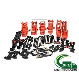 SUSPENSION 3 EJES CON 6 PAQUETES RESORTES 3 PULG