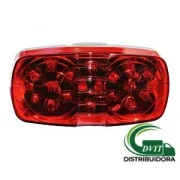 FOCO LATERAL LED DOBLE ÓPTICO ROJO 12 Y 24 VOLTS