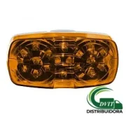 FOCO LATERAL LED DOBLE ÓPTICO ÁMBAR 12 Y 24 VOLTS