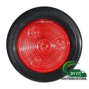 FOCO TROCHA LED 2 PULG ROJO 12 Y 24 VOLTS