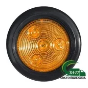 FOCO TROCHA LED 2 PULG AMBAR 12 Y 24 VOLTS