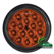 FOCO TRASERO LED 4 PULG ÁMBAR 12 Y 24 VOLTS