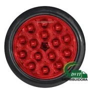 FOCO TRASERO LED 4 PULG ROJO 12 Y 24 VOLTS