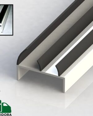 PERFIL DE 65MM CON ALETAS 19 PIES