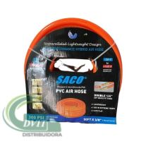 MANGUERA NEUMÁTICA DE PVC 50 PIES X 3/8»